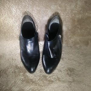 Leather Platform Booties